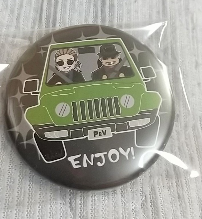 【DC】ピンガ&ウォッカ カーチェイス缶バッジ