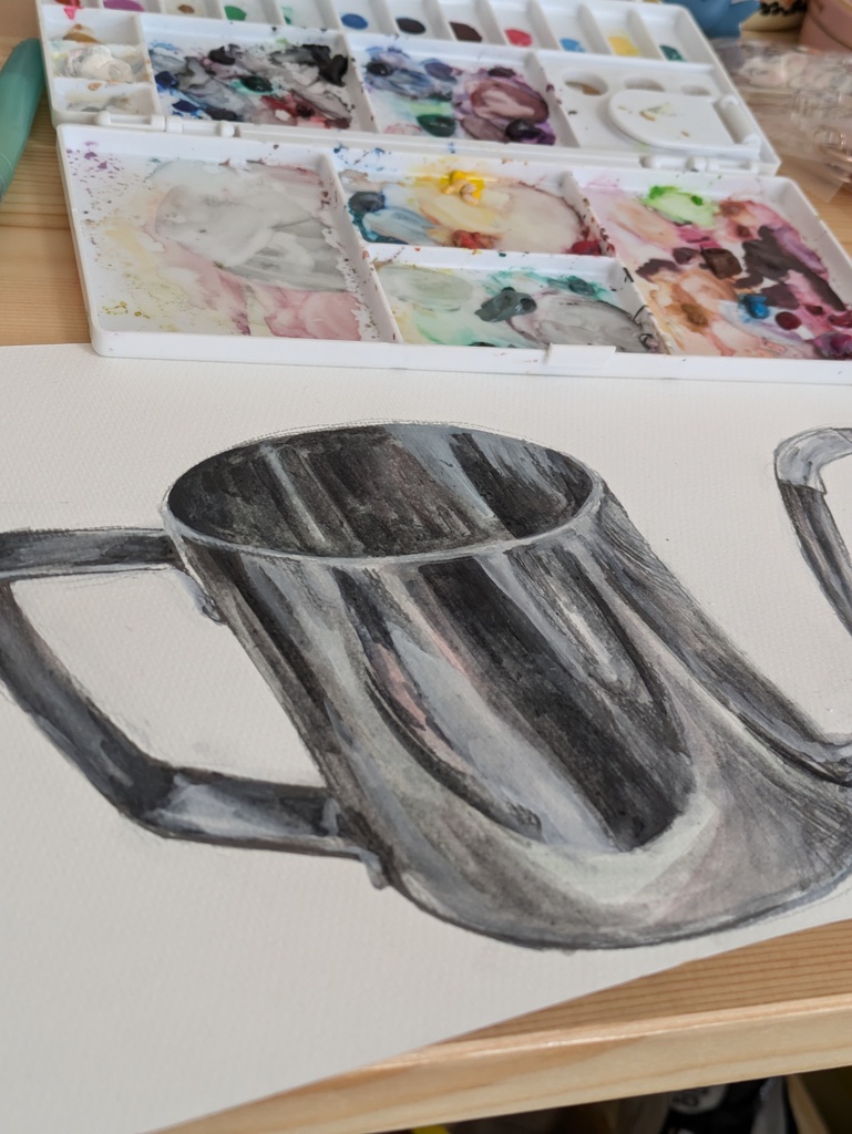 ART 珈琲 コーヒー インテリア オリジナルアート 水彩 絵の具 透明水彩 COFFEE coffee 絵 ART イラスト 器具 ケトル 珈琲器具 原画 一点物