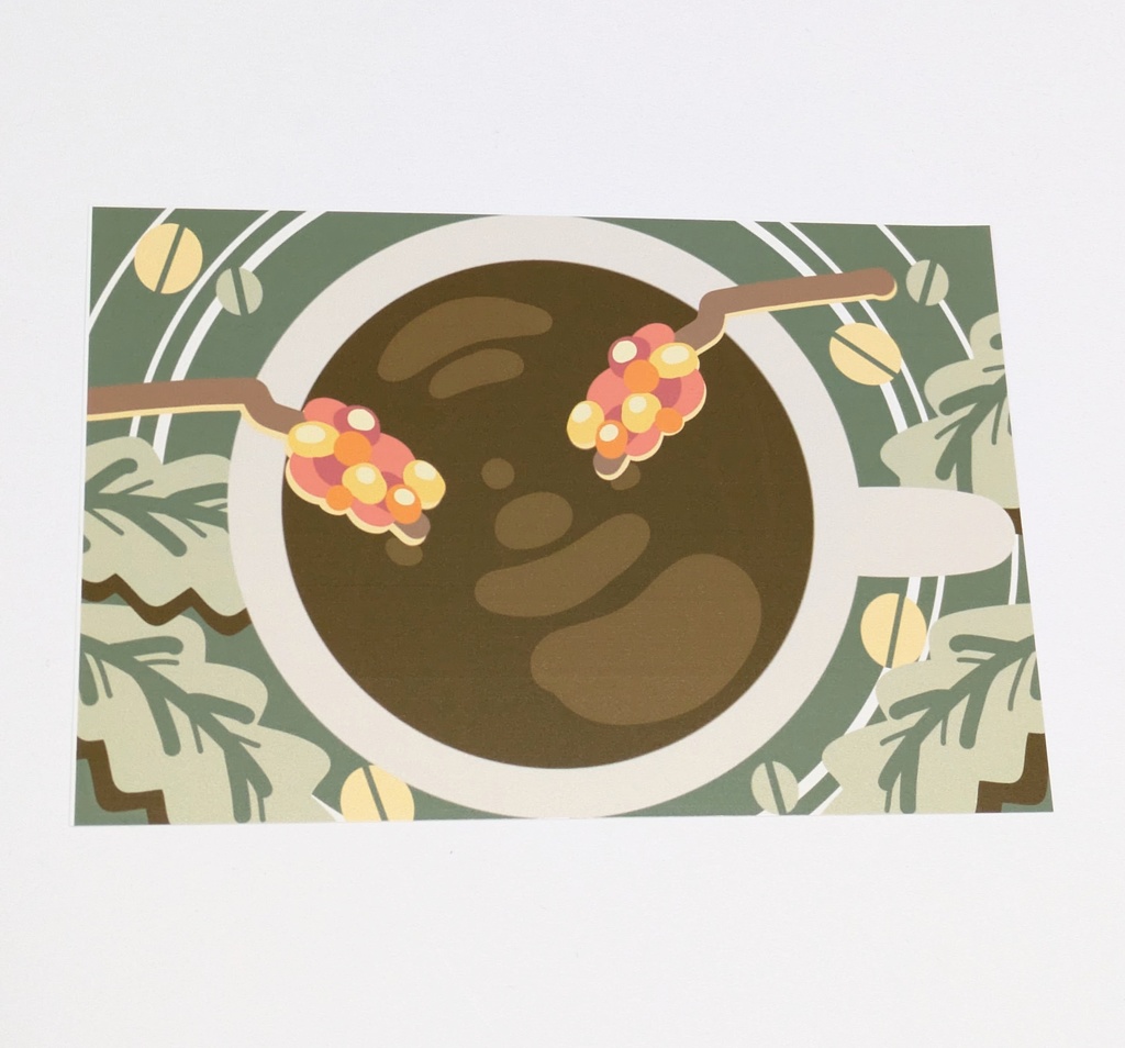 ポストカード　珈琲　COFFEE　コーヒー　