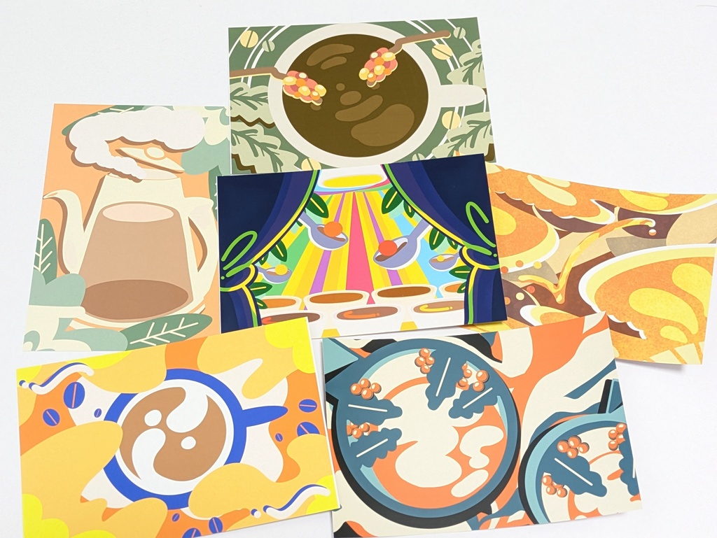 ポストカード 6枚セット 珈琲 COFFEE コーヒー