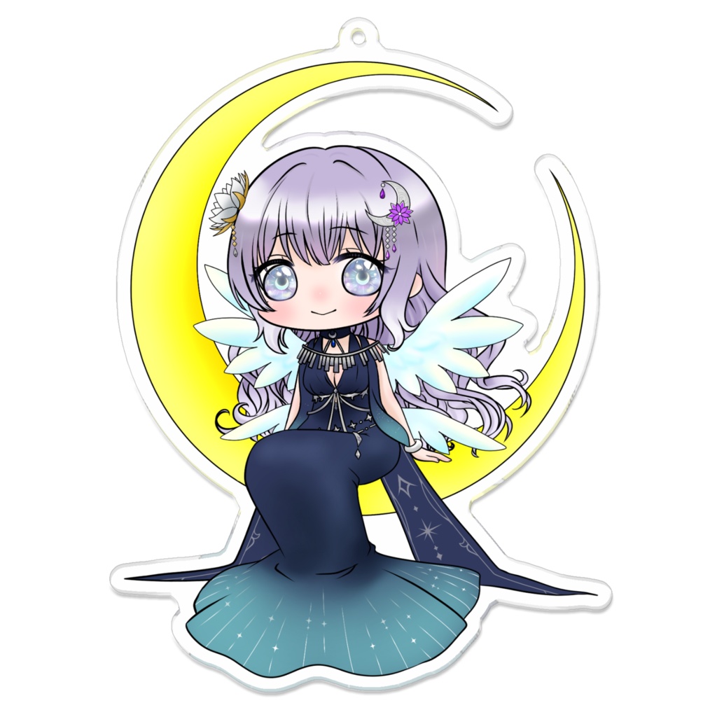 月の椅子 アクリルキーホルダー