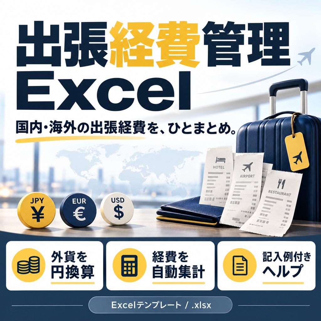 出張経費管理Excel