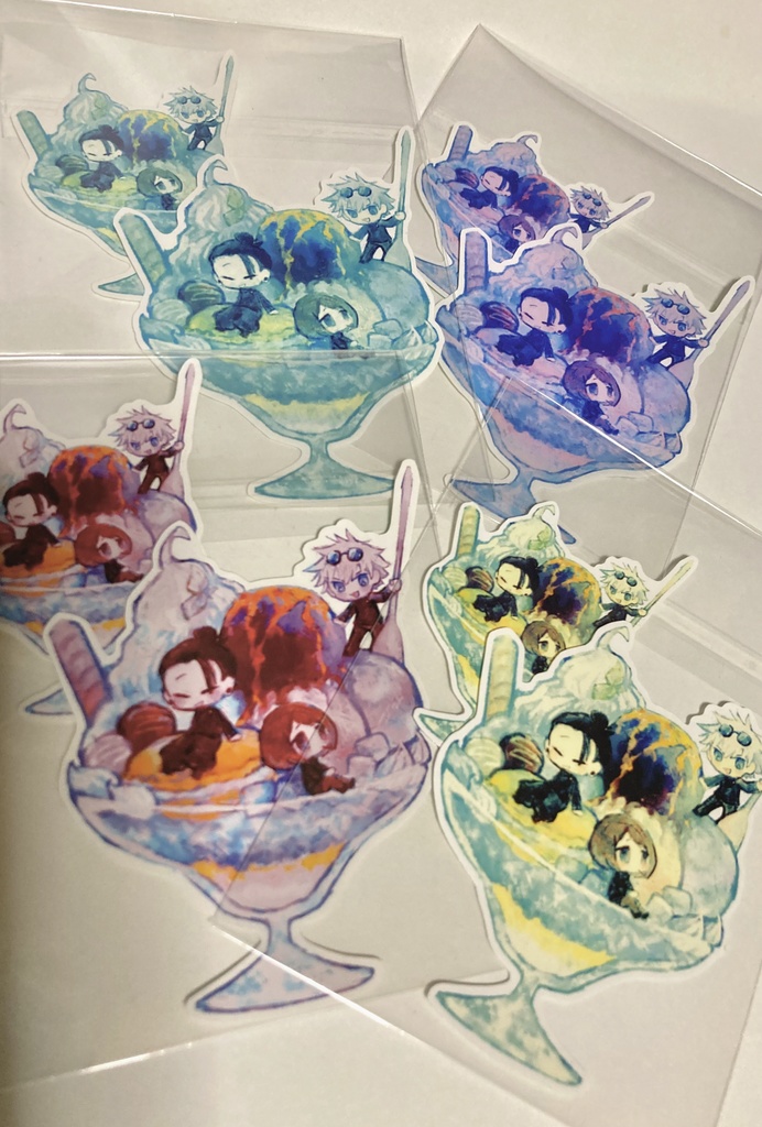 シールさしすパフェ大小セット