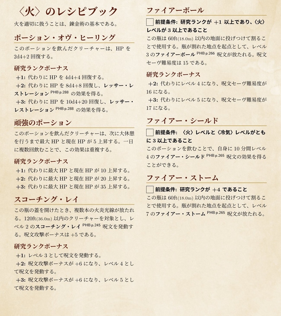 【5e錬金アドベンチャー】小さな竜の錬金工房