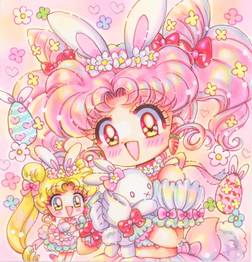 イラスト原画(ちびうさ)