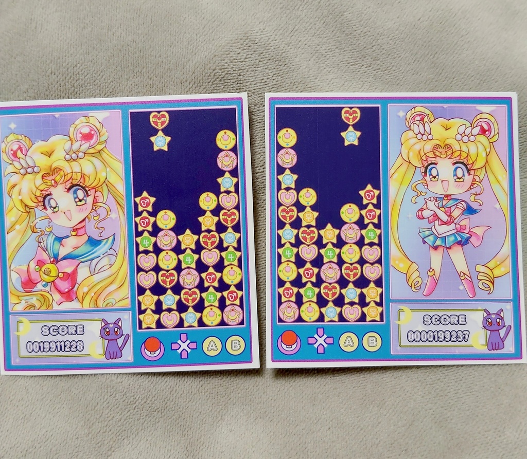 ゲーム風シール2枚セット