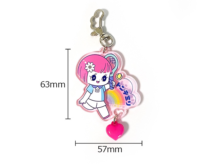 アクリルキーホルダー（チャーム付き）