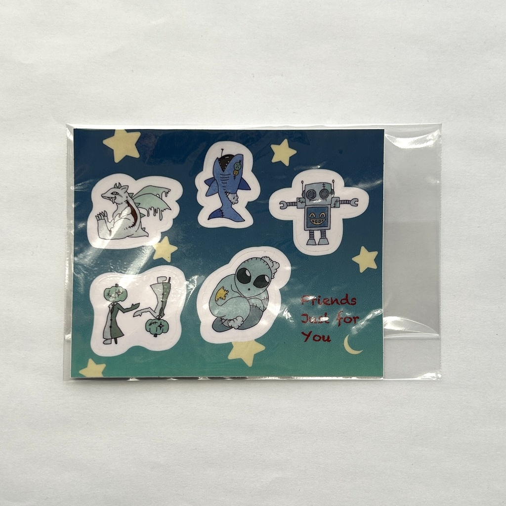 創作 Friends Just for You ステッカーシート(1シート5キャラクター)