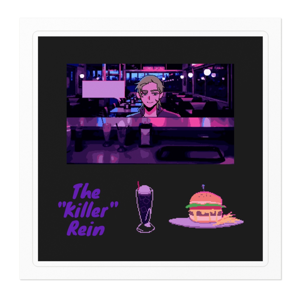 A diner in the city ステッカー