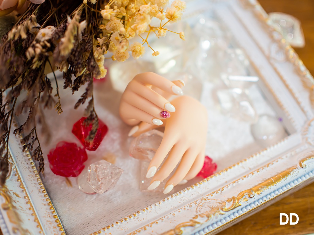 【販売終了】DD・MDD用ネイルチップ(無地・白)