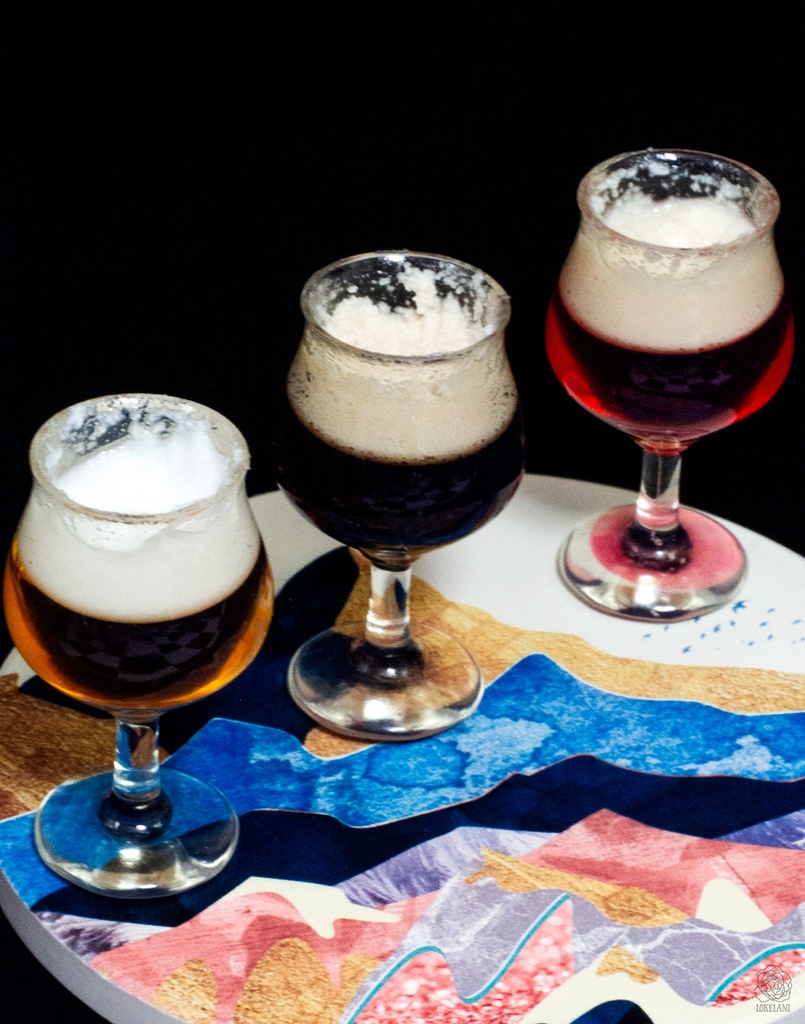 1/3サイズ やっぱ最初の一口は最高! ビール三種