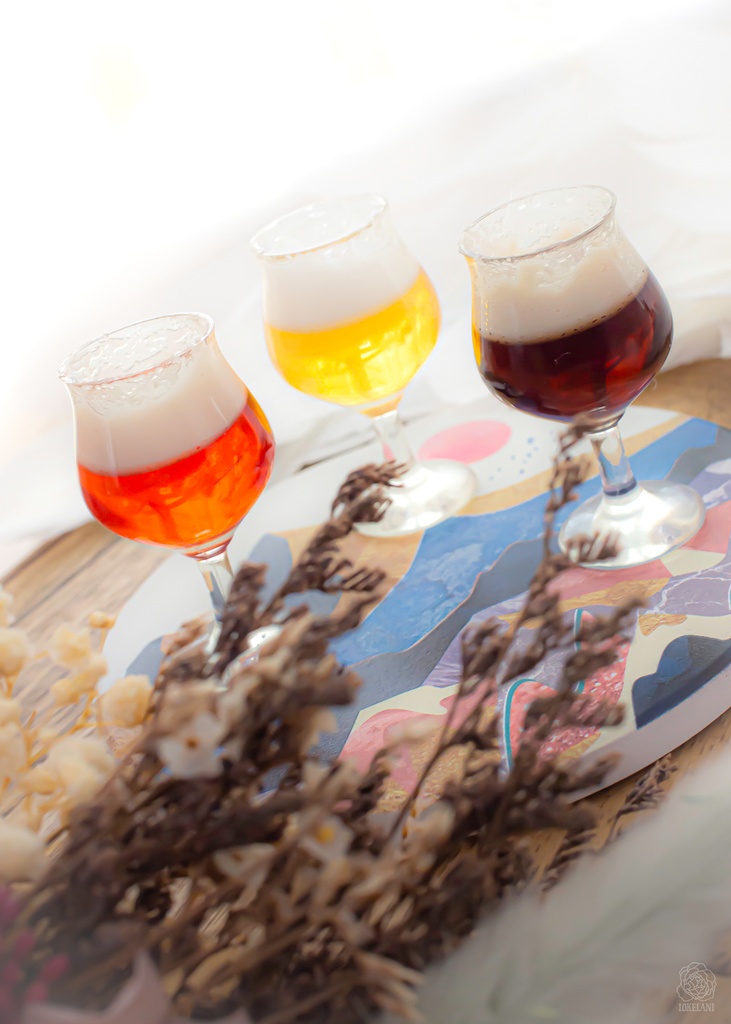 1/3サイズ やっぱ最初の一口は最高! ビール三種