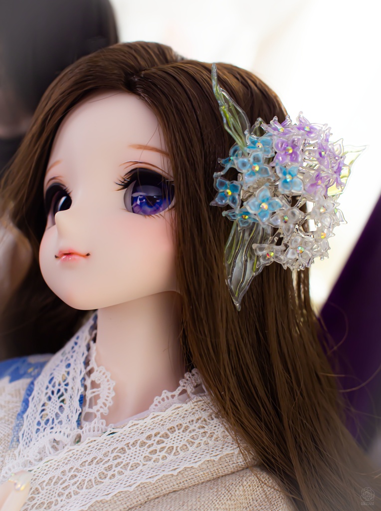 きれいなヘアクリップ(あじさい)