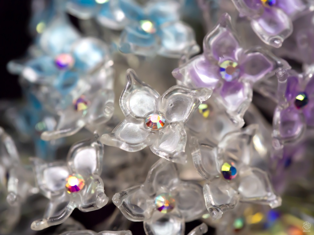 きれいなヘアクリップ(あじさい)