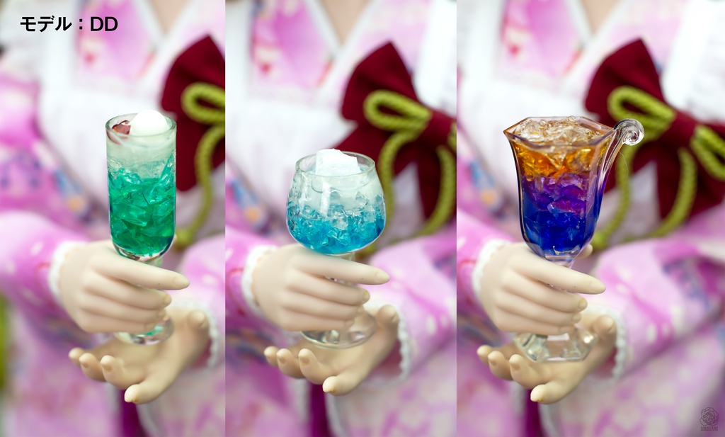 【受注品】1/3サイズ 三種のきれいなソーダ水