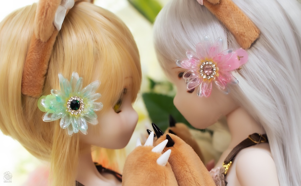 【販売終了】きれいなヘアクリップ(ガーベラ)