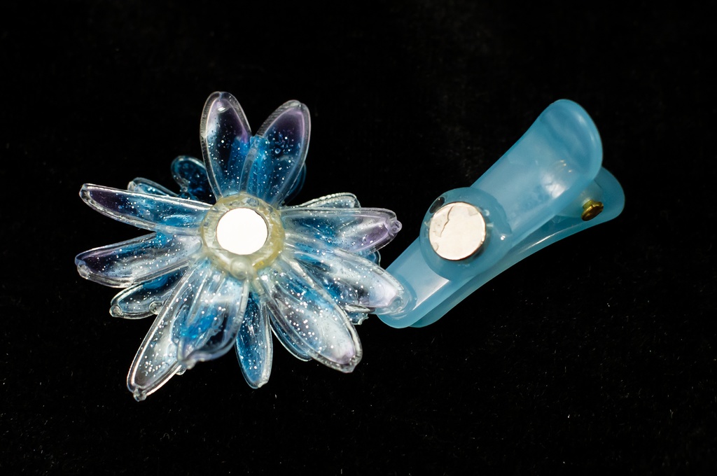 【販売終了】きれいなヘアクリップ(ガーベラ)