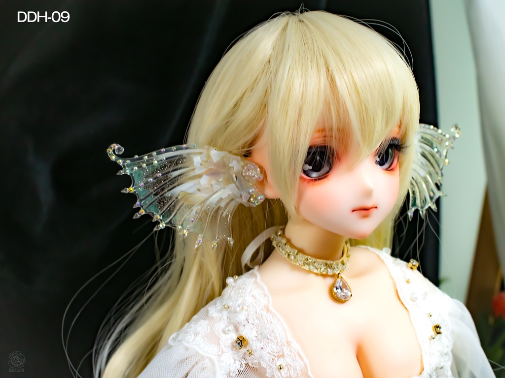 【販売終了・受注品】きれいな耳ひれアクセサリー(マーメイド・パールホワイト)