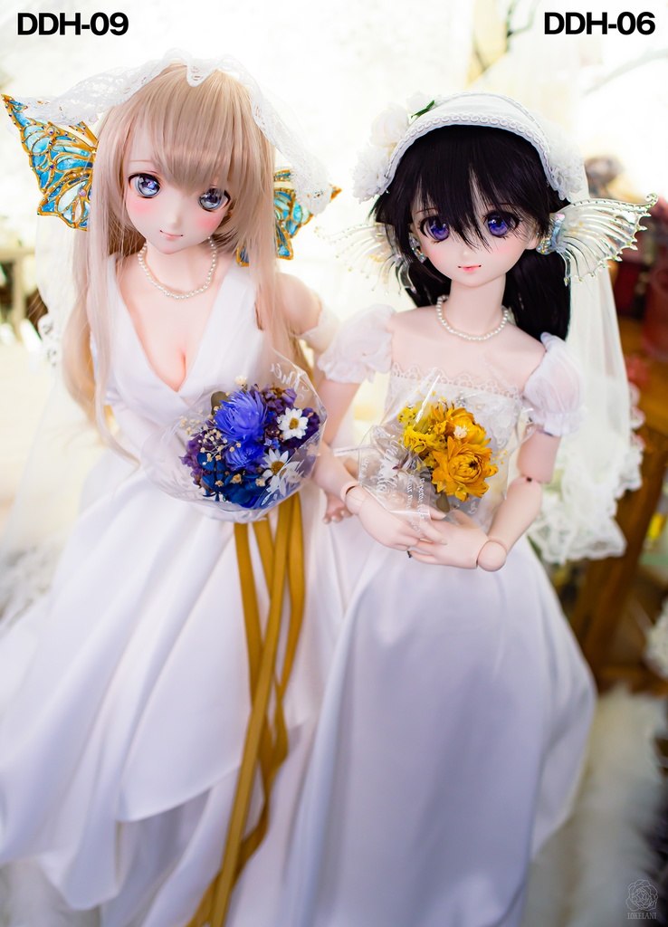 【受注品・販売終了】きれいな耳ひれアクセサリー(バタフライ・青)