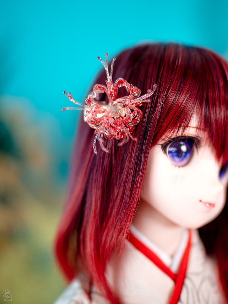 【受注品】きれいなヘアクリップ(彼岸花)