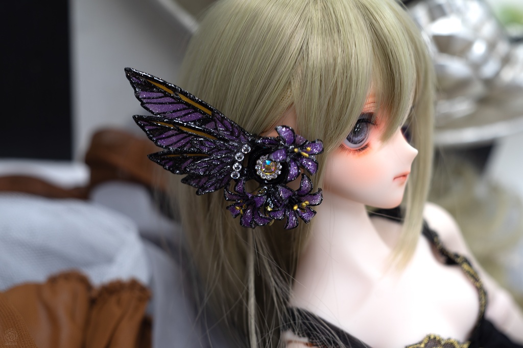 【受注品】きれいな耳ひれアクセサリー(天使羽)