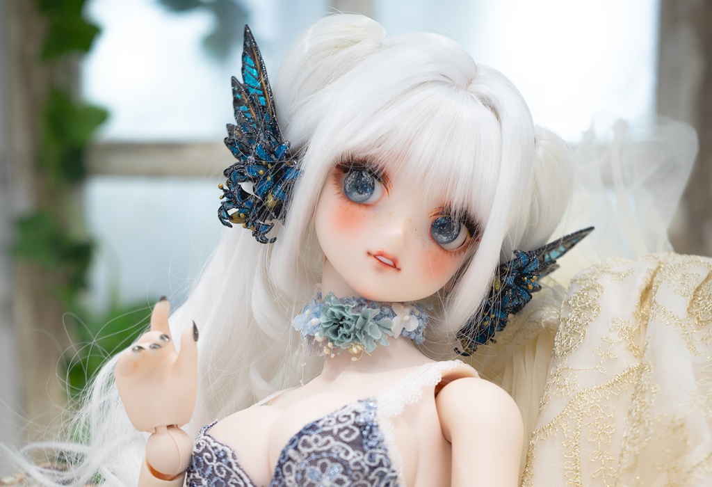 【受注品】きれいな耳ひれアクセサリー(天使羽)