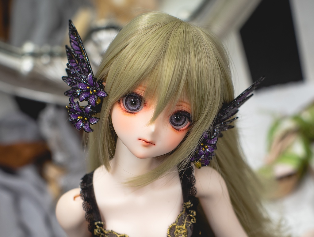 【受注品】きれいな耳ひれアクセサリー(天使羽)