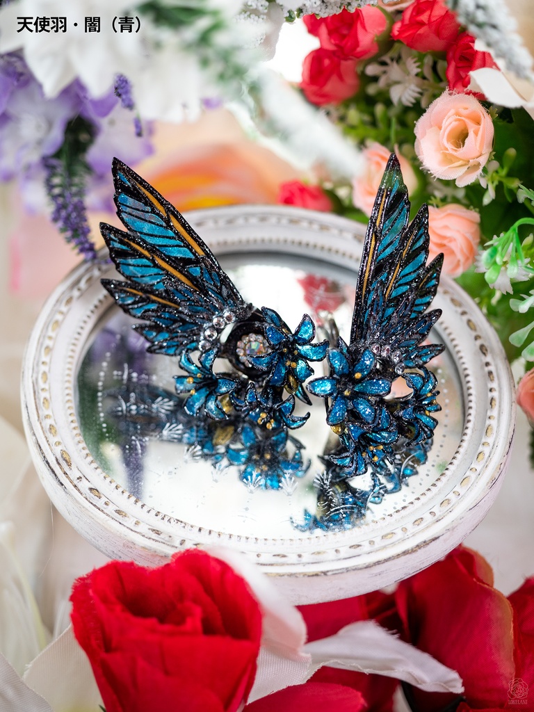 【受注品】きれいな耳ひれアクセサリー(天使羽)