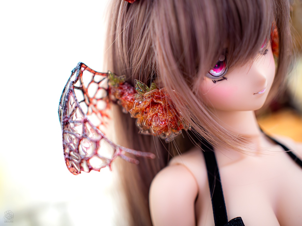 【販売終了】きれいな耳ひれアクセサリー(悪魔翼)