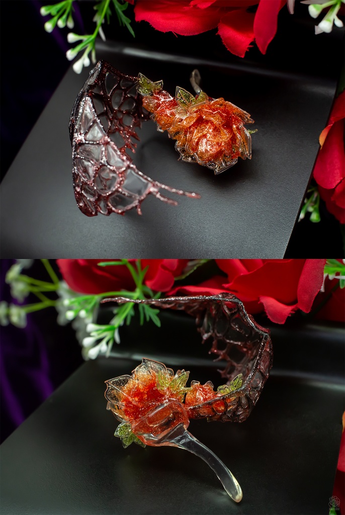 【販売終了】きれいな耳ひれアクセサリー(悪魔翼)