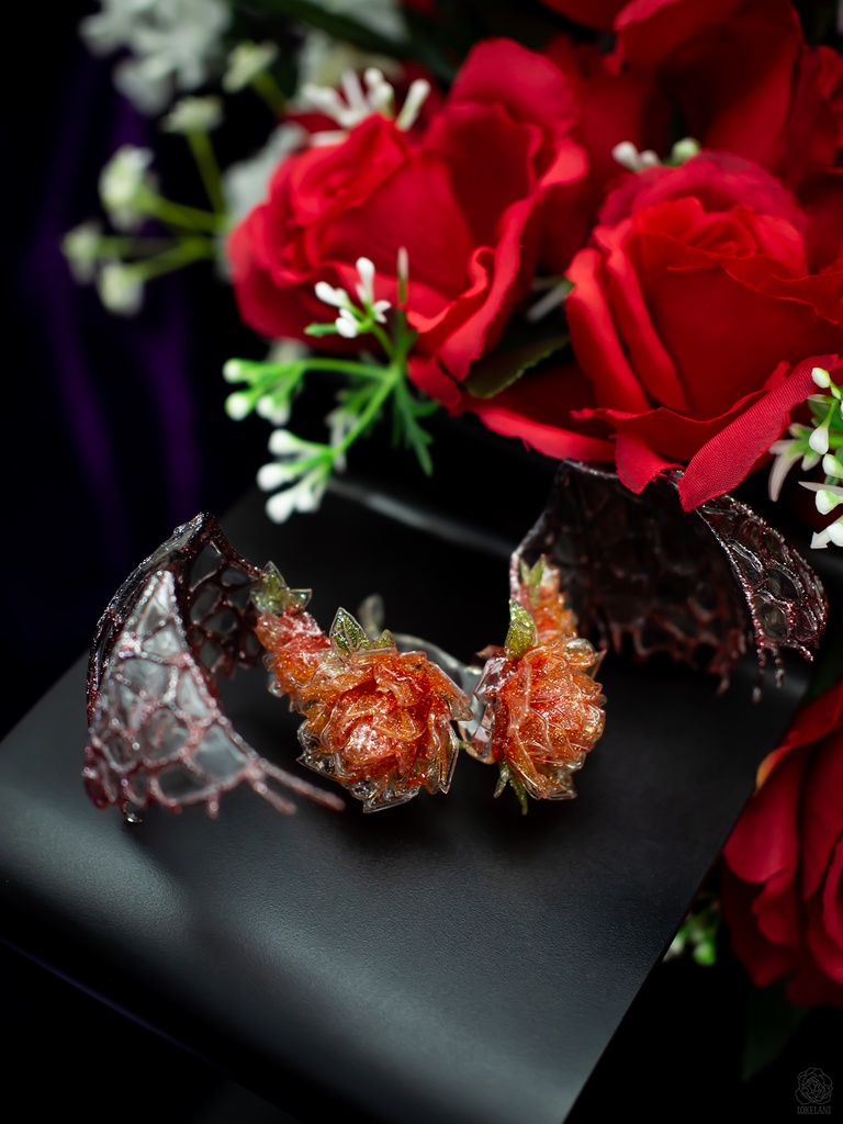 【販売終了】きれいな耳ひれアクセサリー(悪魔翼)