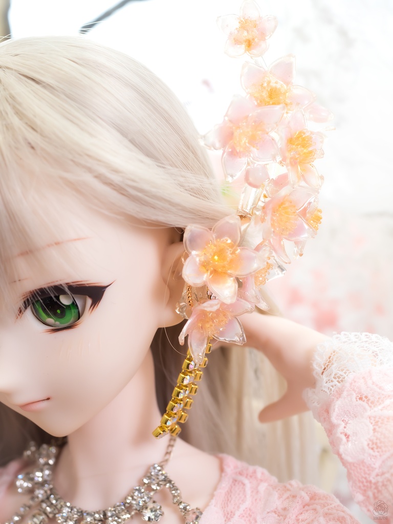 【即納品】きれいな耳ひれアクセサリー(桜)