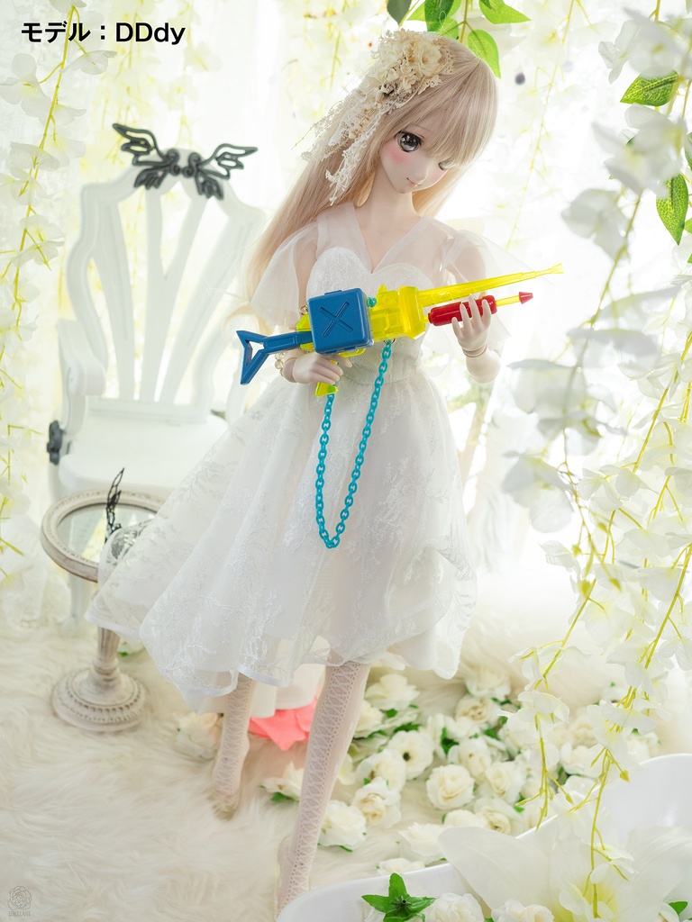 【受注品】1/4サイズ 水の出ない水鉄砲風マシンガン