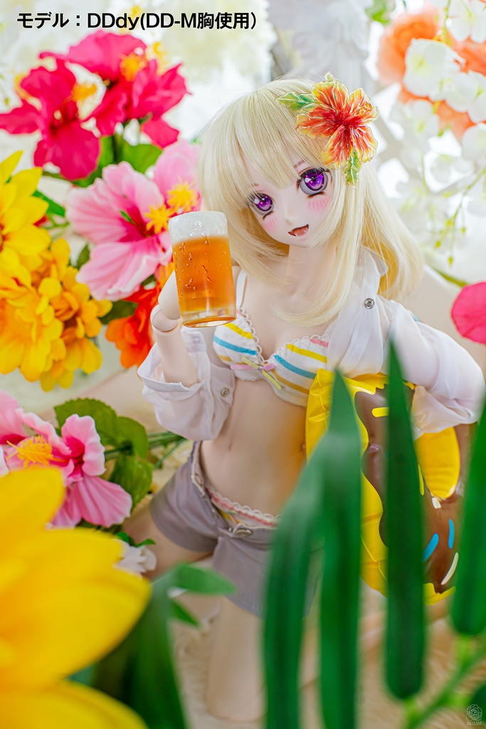 【受注品】きれいなヘアクリップ(ハイビスカス)