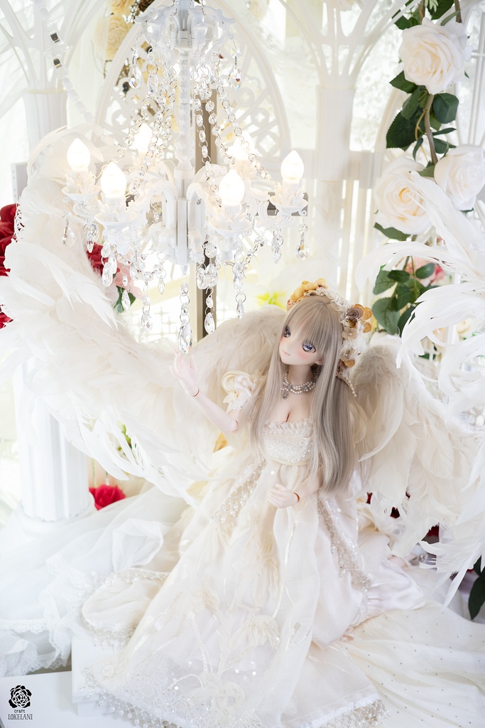 【受注品】シャンデリア-燭台型(白)