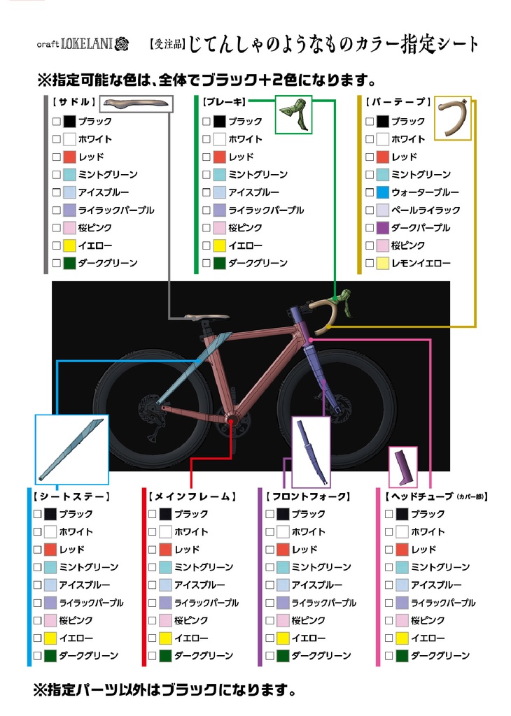 【受注商品】じてんしゃのようなもの