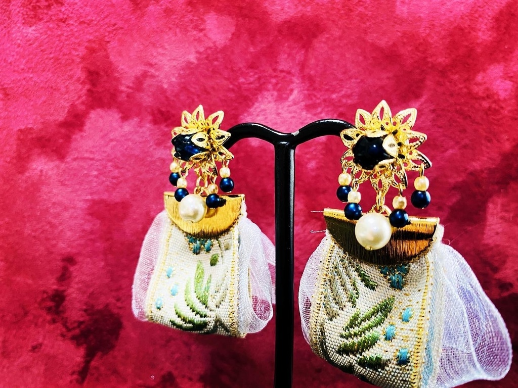 【オリジナル】Flower ribbon【Blue】