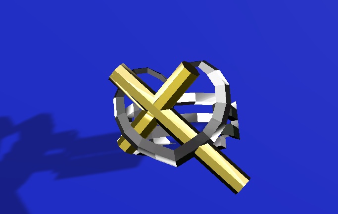 ハートとクロスのリング