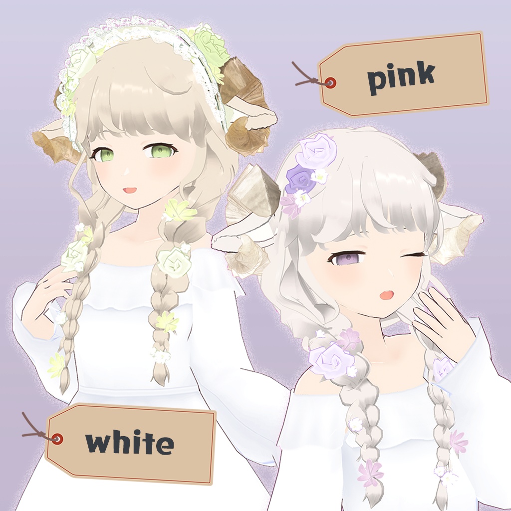 【VRoid】ゆるふわみつあみツイン