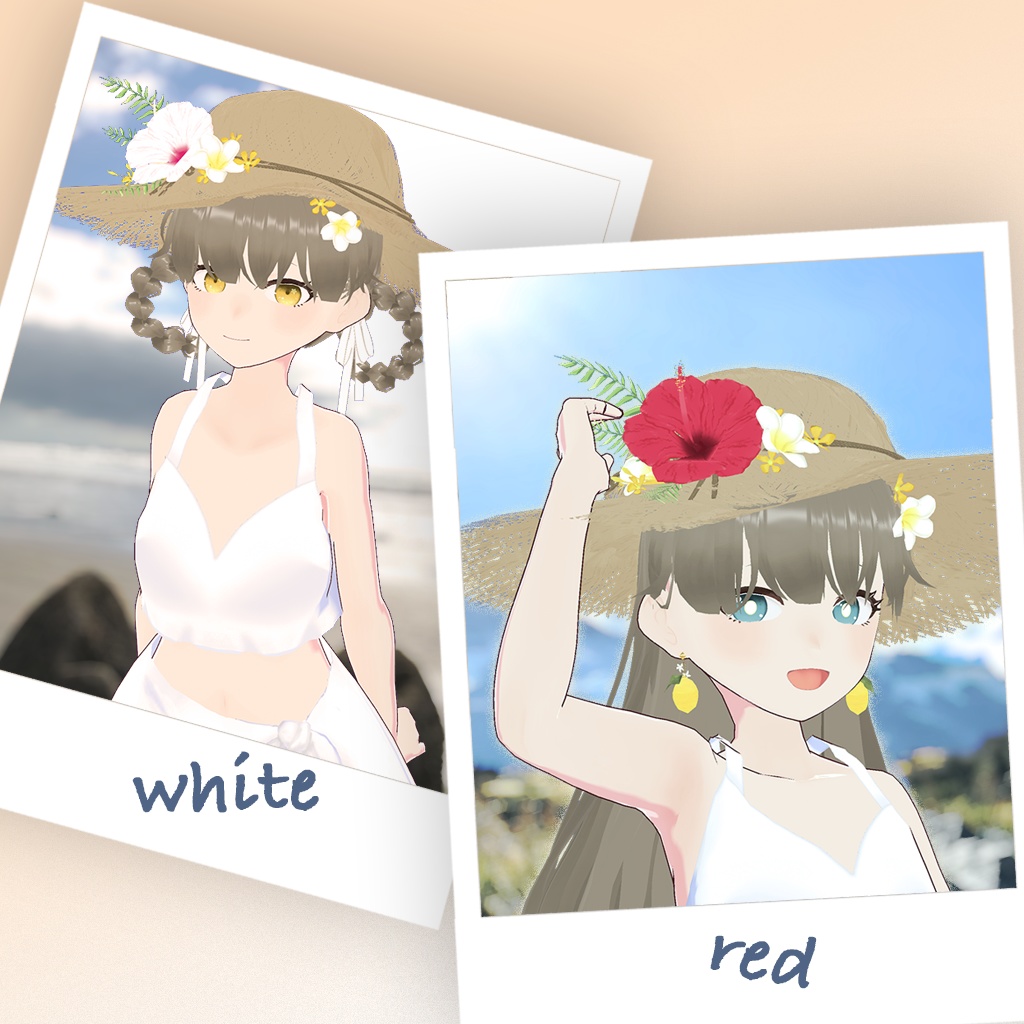 【VRoid】夏色フリンジ麦わら帽子