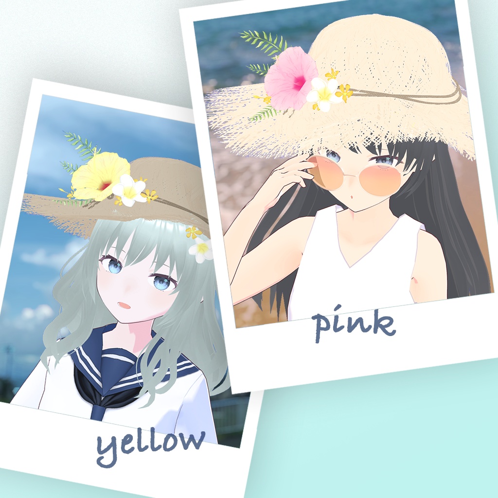 【VRoid】夏色フリンジ麦わら帽子