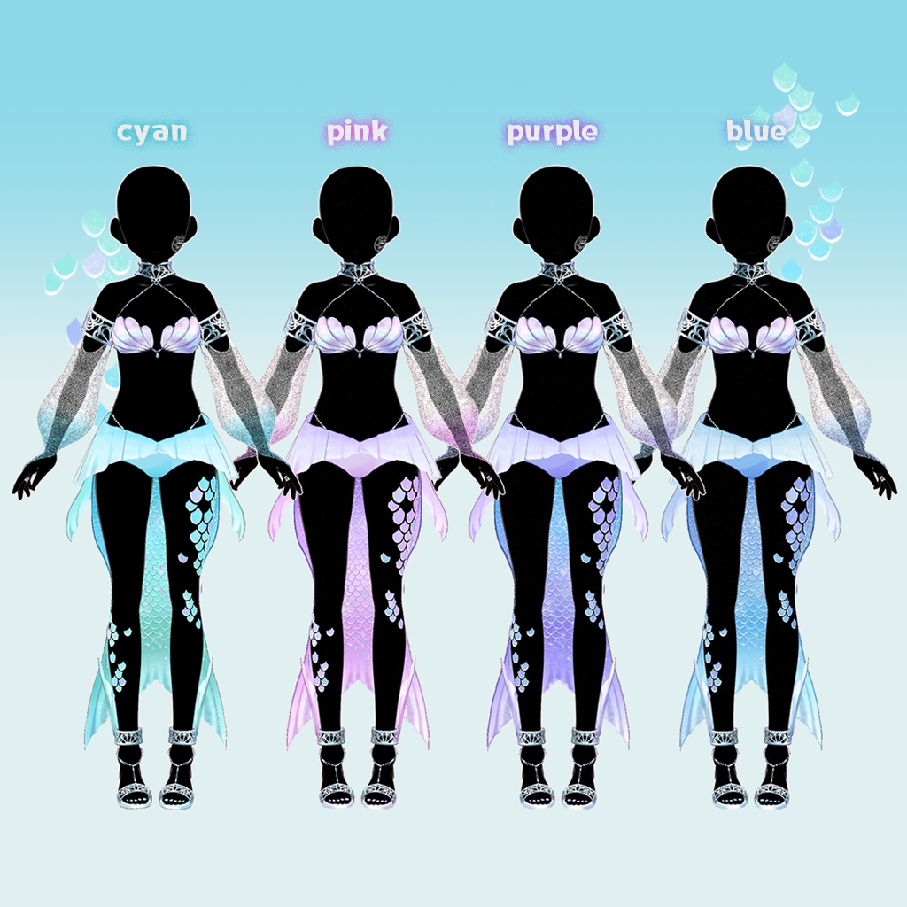 【VRoid】ビーチサイドマーメイド