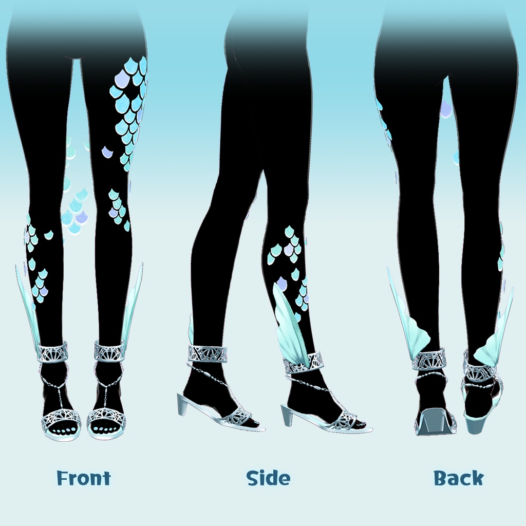 【VRoid】ビーチサイドマーメイド【靴のみ】