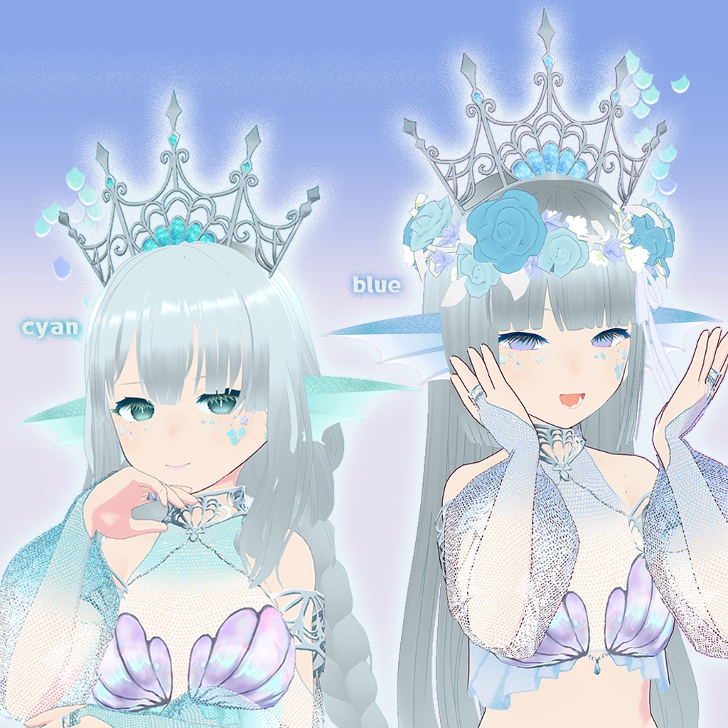 【VRoid】テティスのさざなみティアラ