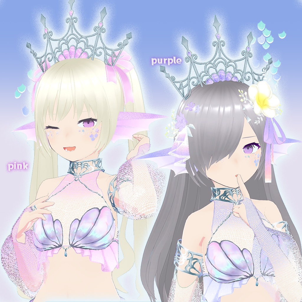 【VRoid】テティスのさざなみティアラ