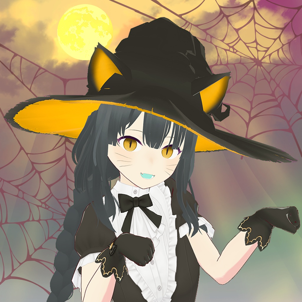 【VRoid】ねじれた魔女の帽子