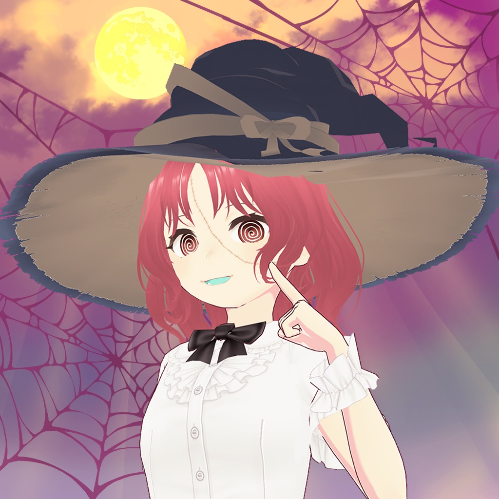 【VRoid】ねじれた魔女の帽子