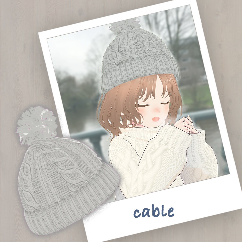 【VRoid】あったかぽんぽんニット帽