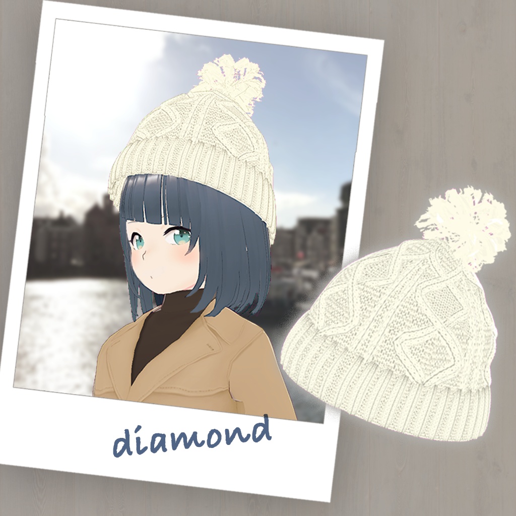 【VRoid】あったかぽんぽんニット帽