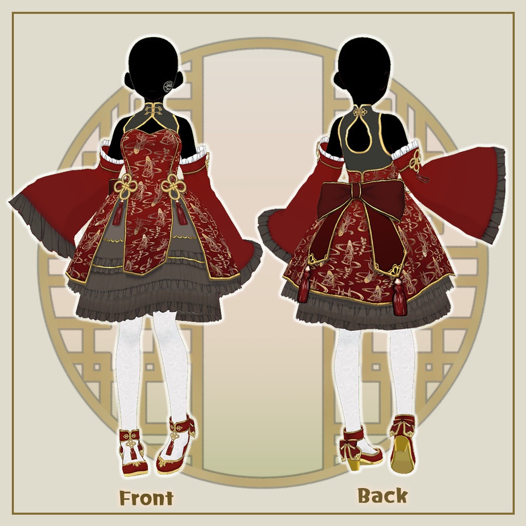 【VRoid】華やぎロリィタドレス